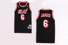 NBA Jerseys Heat 6# James black-02