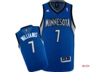 NBA jerseys Minnesota timberwolve 7# williams blue-02
