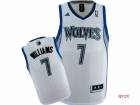 NBA jerseys Minnesota timberwolve 7# williams white-01