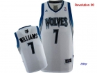 NBA jerseys Minnesota timberwolve 7# williams white-02