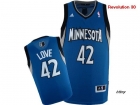 NBA jerseys Minnesota timberwolve 42#  LOVE Blue