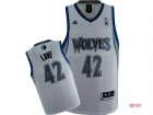 NBA jerseys Minnesota timberwolve 42#  LOVE white-02